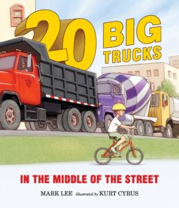 Counting Books for Kids - 20 Big Trucks in the middle of the street