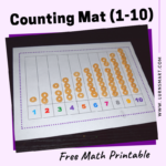 free counting mat for kids