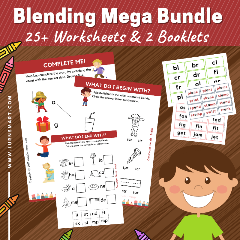 Phonics Blending Sounds worksheets 