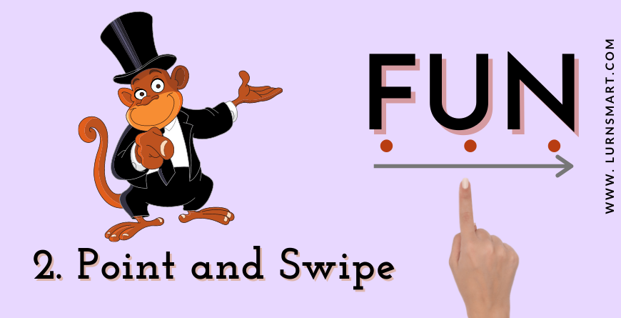 blending phonics games - POINT AND SWIPE