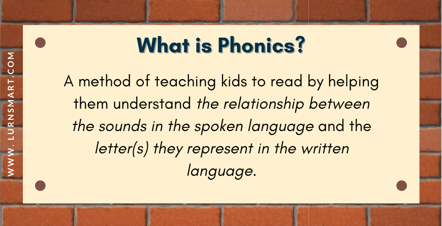 How to teach a child to read - What is Phonics