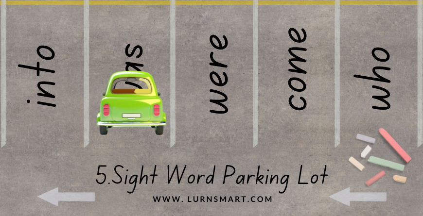 Fun Ways to Teach Sight Words - Parking Lot