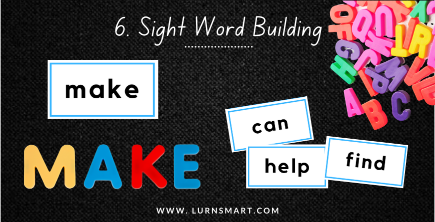 Sight word games - WORD BUILDING