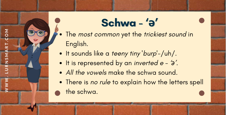 Tteach your child to read - Phonics Schwa sound